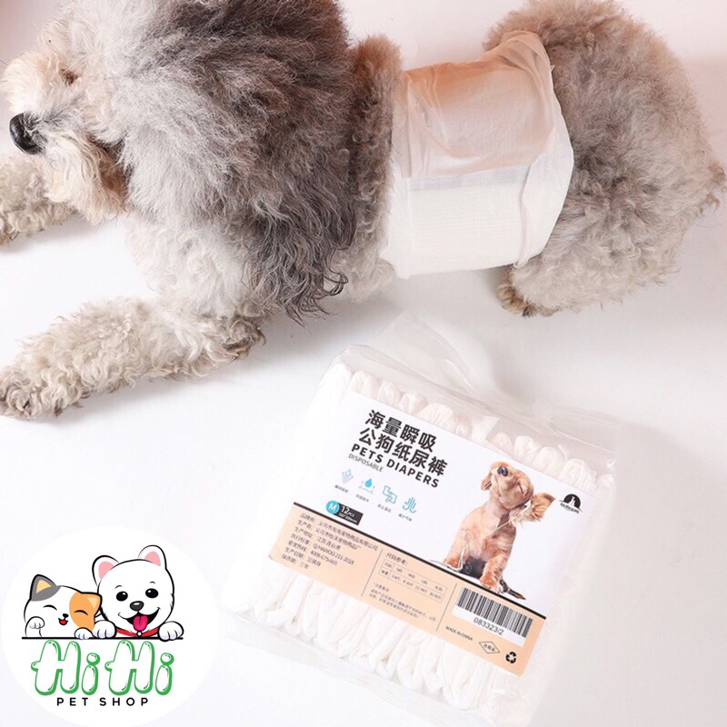 Tả quần cho chó đực Pet Diapers 12 miếng các size