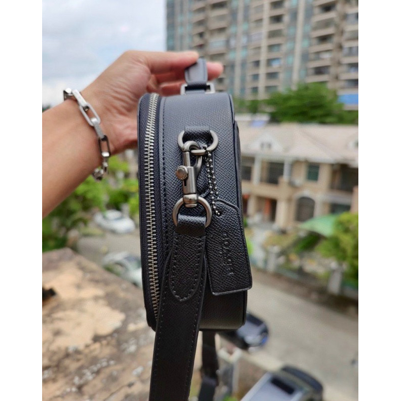 Túi Coach nam đeo chéo da thật Top Handle