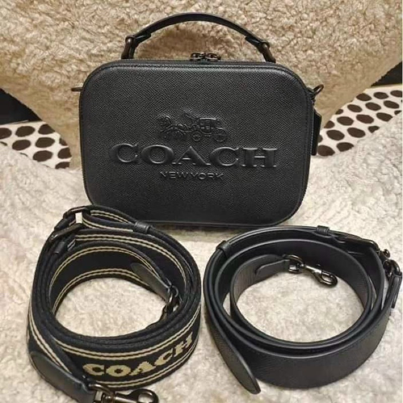 Túi Coach nam đeo chéo da thật Top Handle