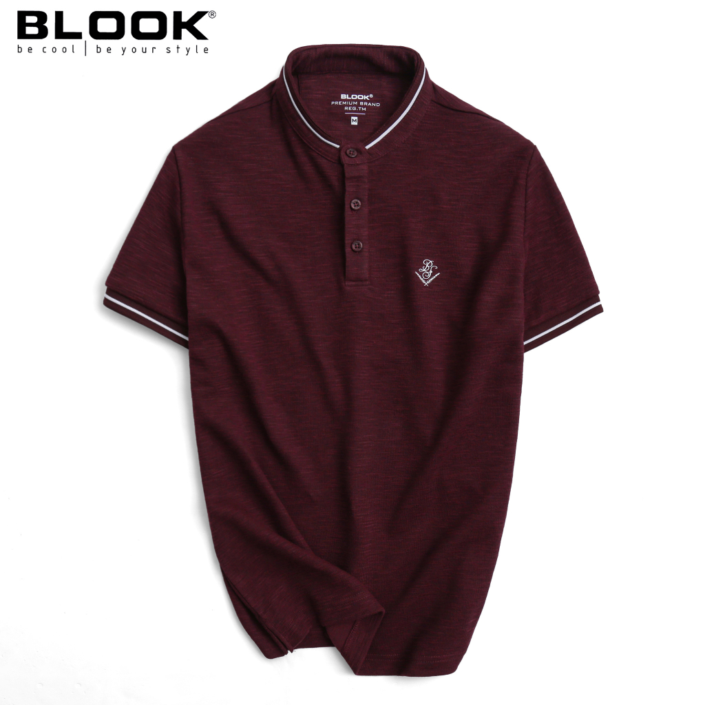 ÁO THUN POLO CỔ TRỤ BLOOK - MÃ 33405