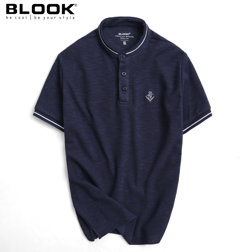 ÁO THUN POLO CỔ TRỤ BLOOK - MÃ 33405