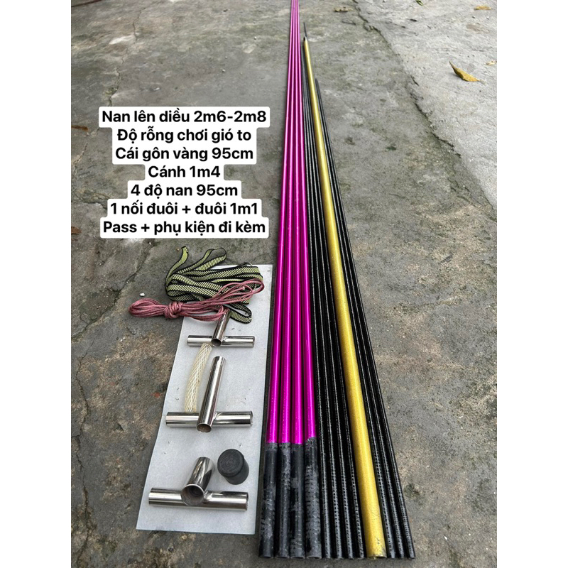 Combo Khung Nan Carbon Soạn Sẵn Lên Diều Tuỳ Chỉnh Theo Ý Muốn