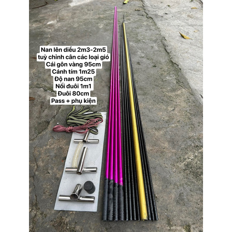 Combo Khung Nan Carbon Soạn Sẵn Lên Diều Tuỳ Chỉnh Theo Ý Muốn