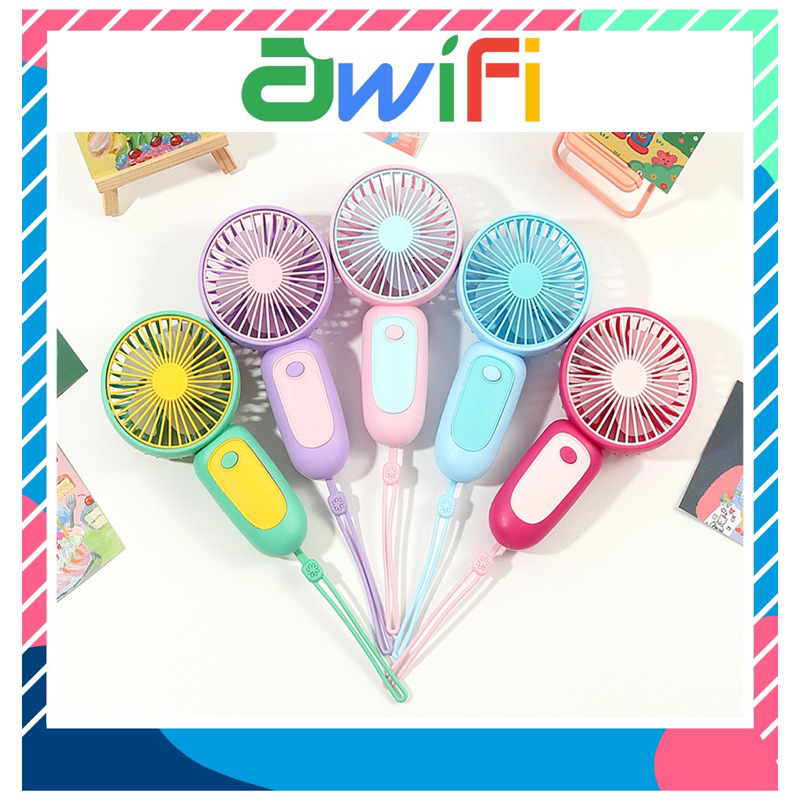 Quạt cầm tay mini cực mát ,chế độ Gió Mạnh ,tích điện