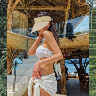 Set bikini 3 chi tiết ren nổi