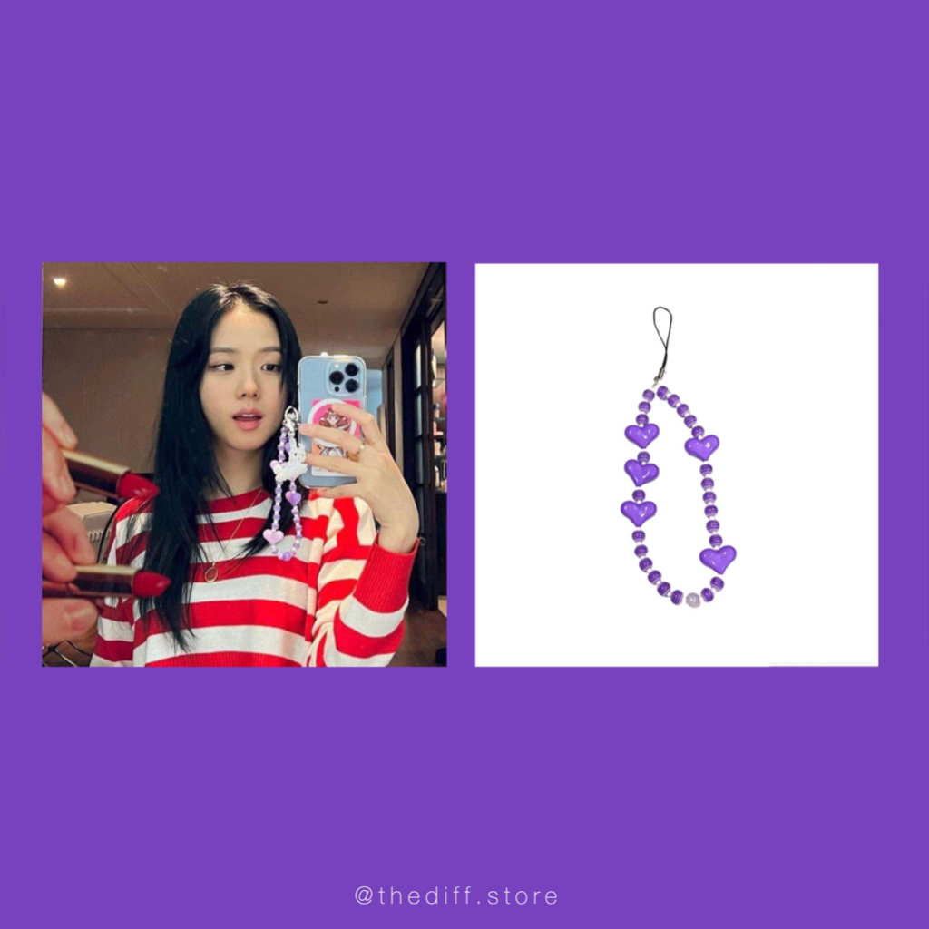 Dây đeo điện thoại, máy ảnh, túi xách, ba lô, collect book, binder, lightstick cheap moment với BLACKPINK JISOO