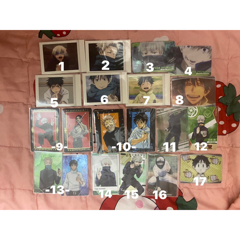 Card bo góc/Goods off Yuta Toge Jujutsu kaisen