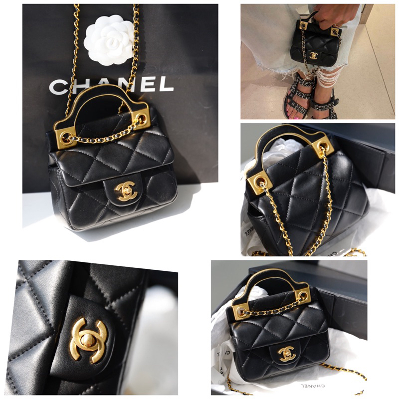 Túi Xách Chann Neo Quai Kim Loại Mini 17cm  -  By Anh Dinh Phuong