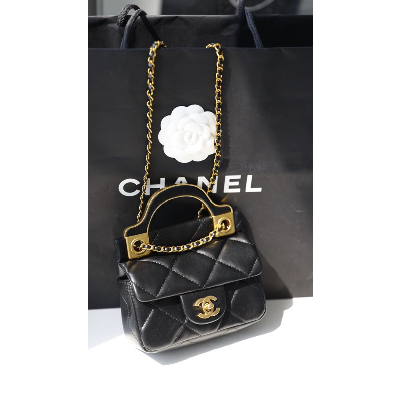 Túi Xách Chann Neo Quai Kim Loại Mini 17cm  -  By Anh Dinh Phuong