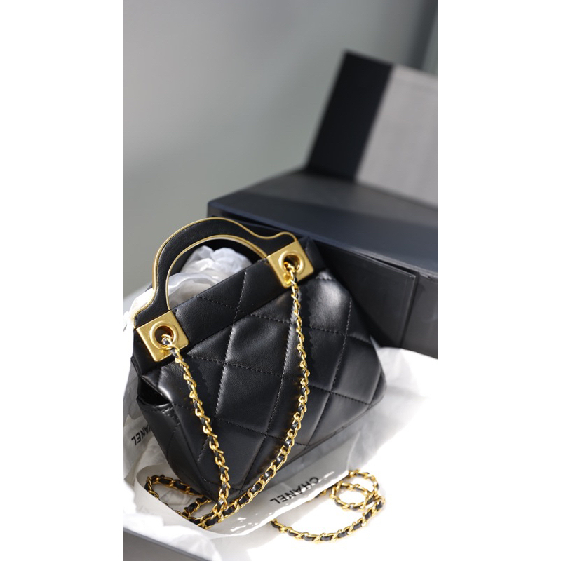 Túi Xách Chann Neo Quai Kim Loại Mini 17cm  -  By Anh Dinh Phuong