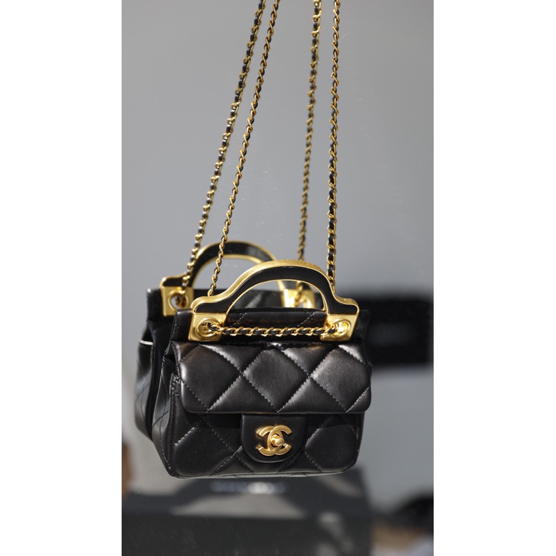 Túi Xách Chann Neo Quai Kim Loại Mini 17cm  -  By Anh Dinh Phuong