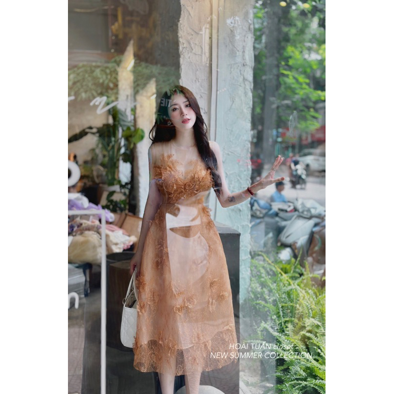 Đầm Ren Hoa Dự Tiệc Siêu Sang