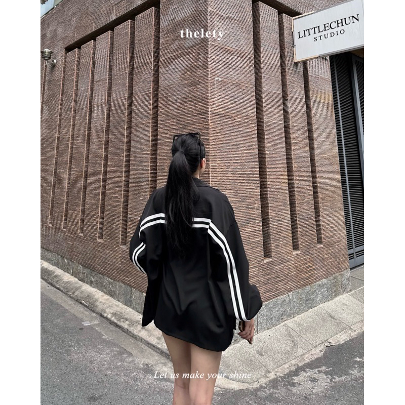 Áo Sơ Mi Viền Sọc Lưng STRIPED SHIRT | 𝐭𝐡𝐞𝐥𝐞𝐭𝐲