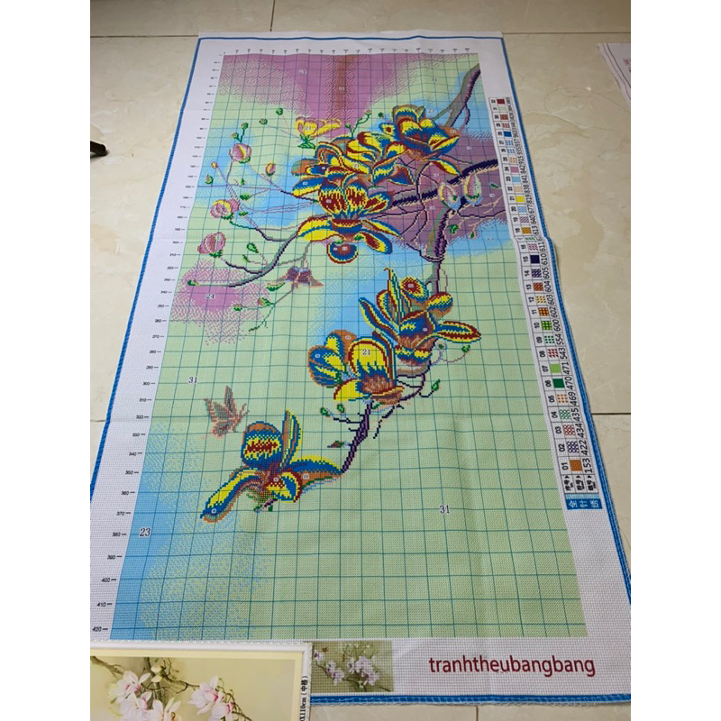 Tran thêu 60*110CM 11CT