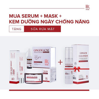 COMBO CHĂM SÓC DA MỤN HAKI [New 2023] •🎁 Tặng Kèm Sữa Rửa Mặt HAKI ✔️