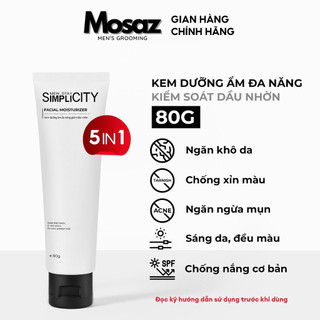 Kem dưỡng ẩm cho nam đa năng kiểm soát dầu nhờn 5 in 1 Men Stay Simplicity Facial Moisturizer 80g