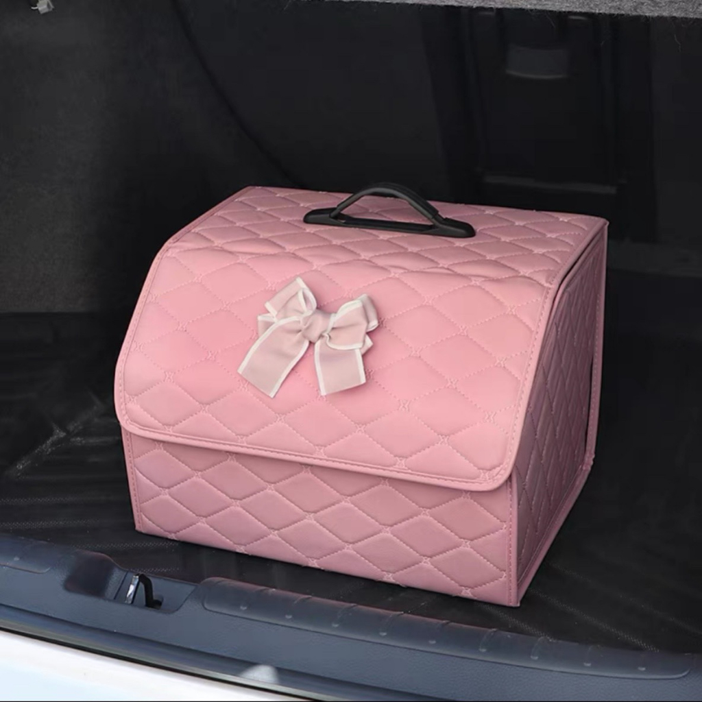 Bộ gối tựa ô tô hình chiếc nơ hồng xinh xắn trang trí nội thất xe dễ thương Minh Thu Yêu Xe | BigBuy360 - bigbuy360.vn