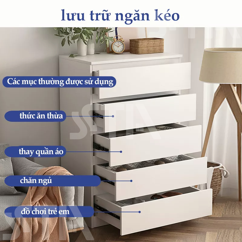 HEINO Tủ ngăn kéo gỗ tủ ngăn kéo gia đình phòng ngủ phòng khách