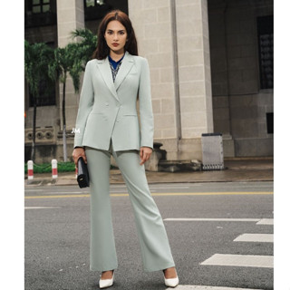 Quần JM Dress Desgin sét BLZ ống loe 3P15.2207KT