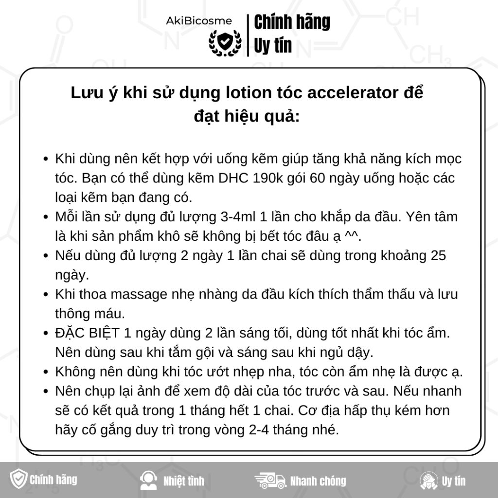 Hair Lotion Accelerator EX Nhật Bản hương táo hoa