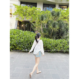 Áo dài tay muối tiêu Korea [HÌNH THẬT MẪU SHOP CHỤP]