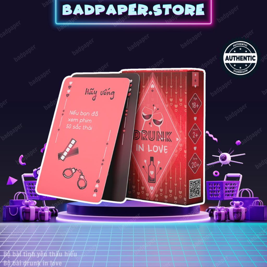 Bộ Bài Drunk In Love - Say Tình - 55 Lá Dành Cho Cặp Đôi Tại Các Bữa Tiệc