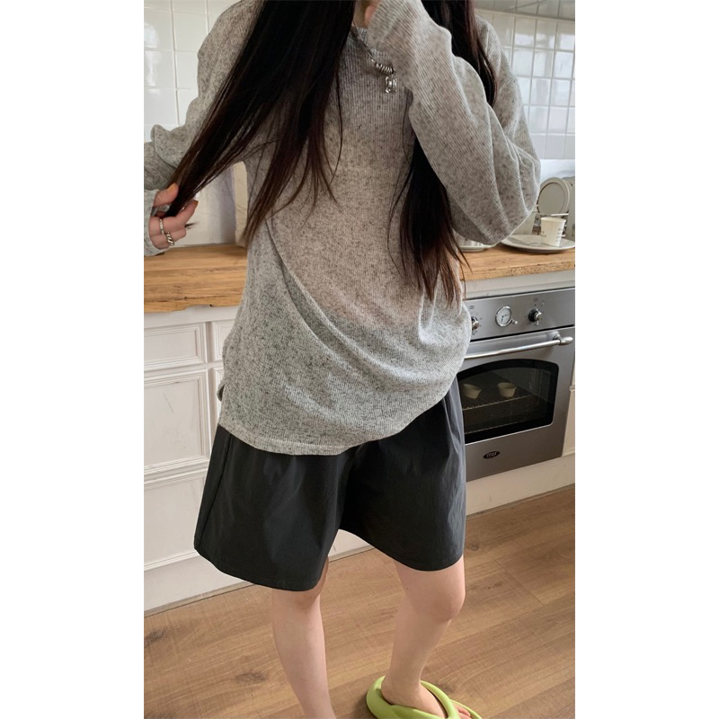 Áo dài tay muối tiêu Korea