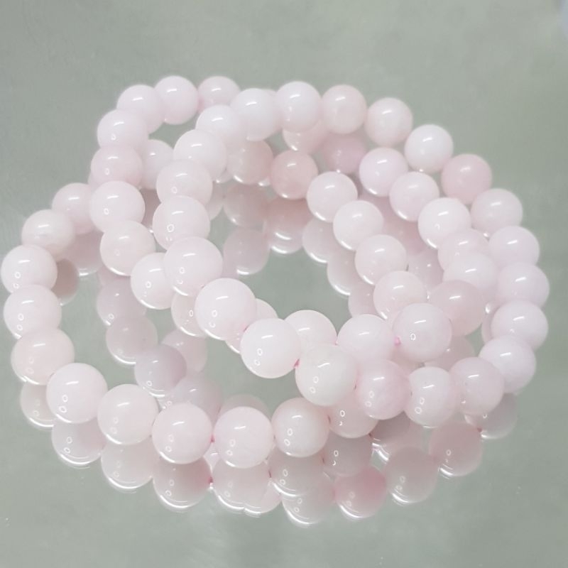 Vòng tay đá Thạch anh hồng rose quartz
