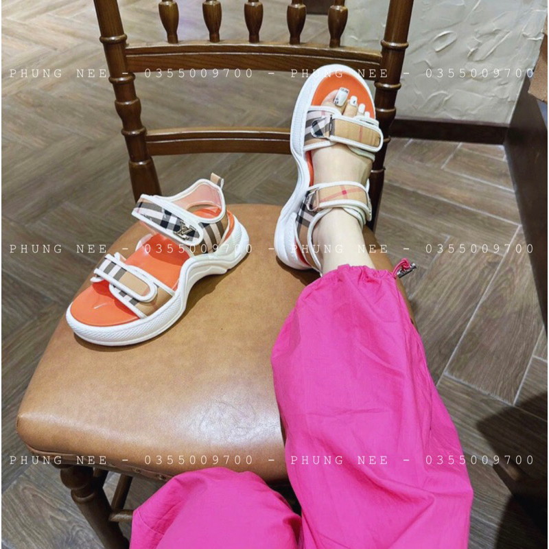 TRỌN BỘ DÉP - GIÀY SANDAL DA L.V ĐẾ LÓT CAM HOT NHẤT 2023