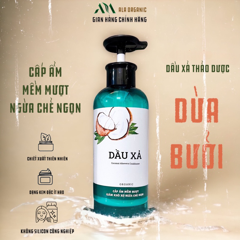 ( Chai 500ml ) Dầu Xả Thảo Dược DỪA BƯỞI ( No Silicon )