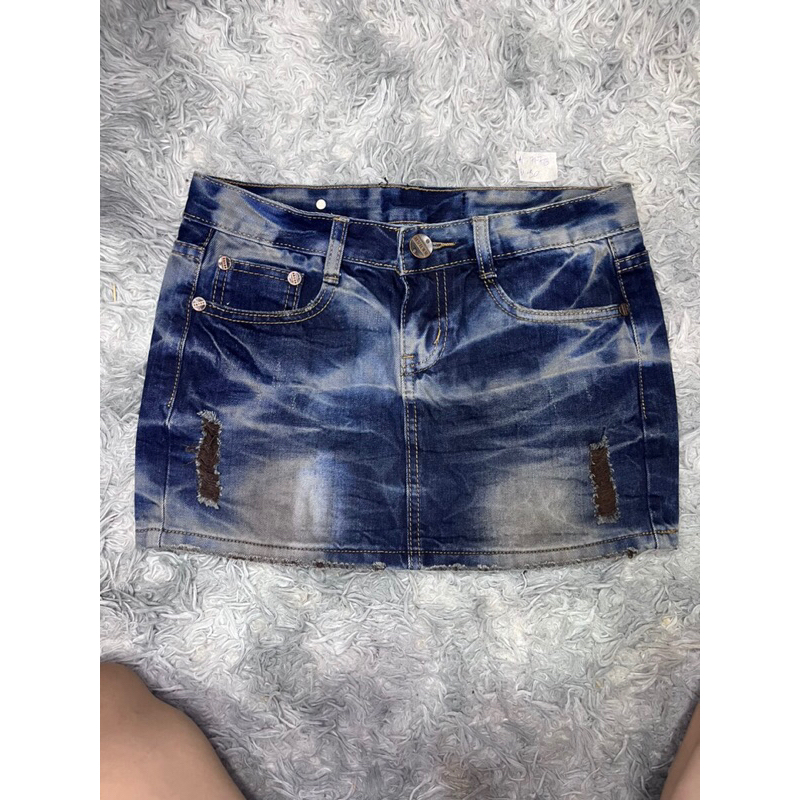 Chân váy jeans 2hand siêu ngắn style y2k