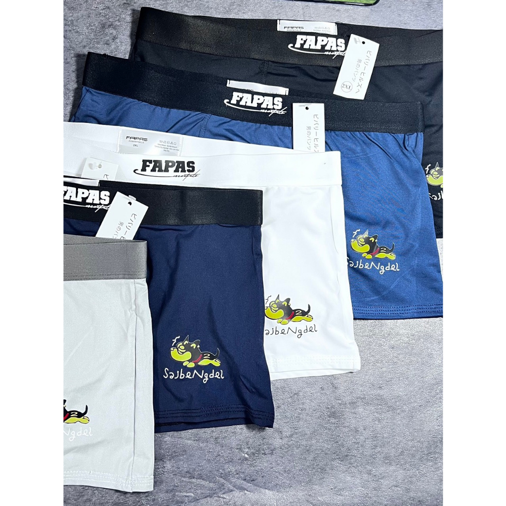 Quần lót nam Fapas, sịp đùi nam cotton co dãn, thấm hút mồ hôi.