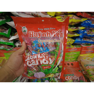 Kẹo dừa Bến Tre Huỳnh Yến vị Thập cẩm - Túi 500g, Kẹo dừa ít ngọt gia truyền, mềm dẻo đậm đà vị dừa