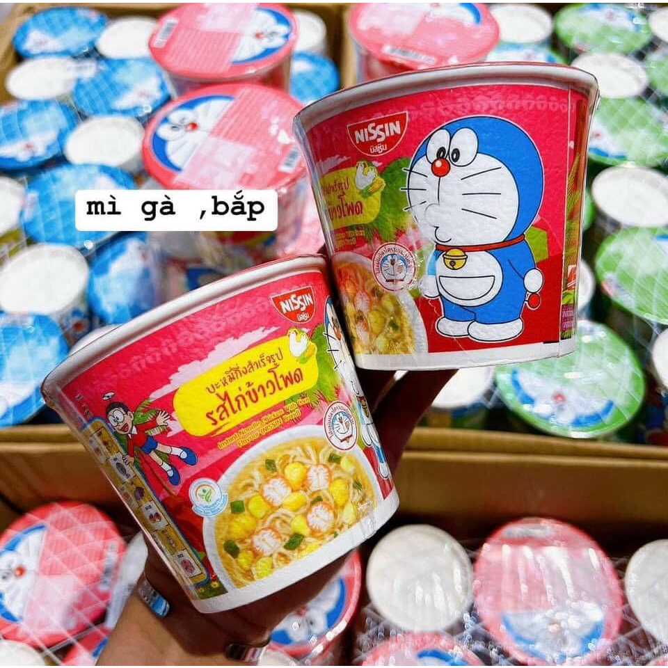 Mì Nissin thái lan hình doraemon 79k/ lốc 6 cốc
