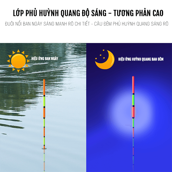 Phao Câu Cá, Câu Đơn Ngũ Sắc Câu Đài Chuyên Rô Phi Diếc