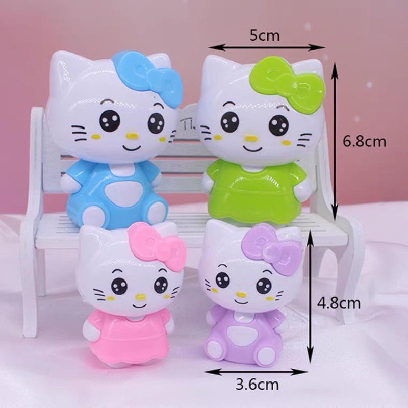 Set gia đình kitty trang trí bánh ( set 4 em )