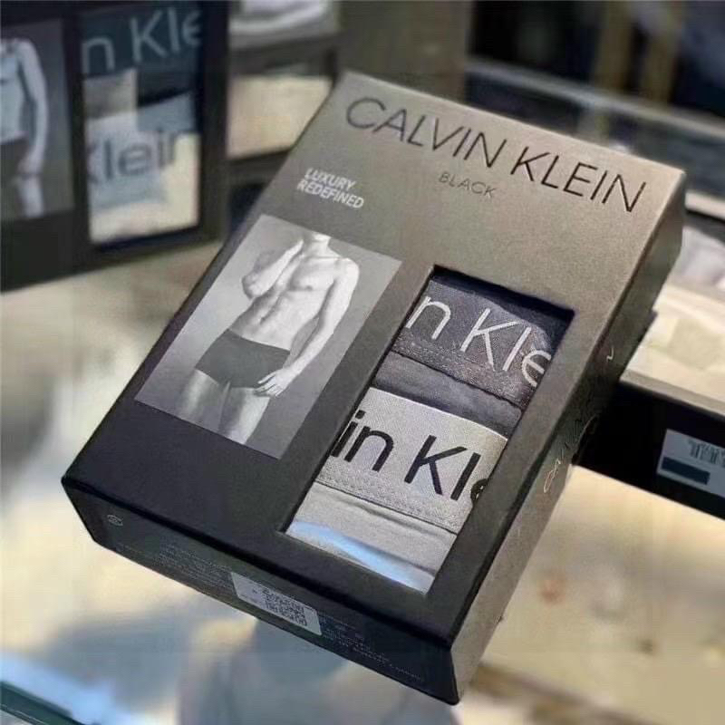 Set 3 quần sịp đùi nam Calvin hàng xuất cao cấp Full box HA260