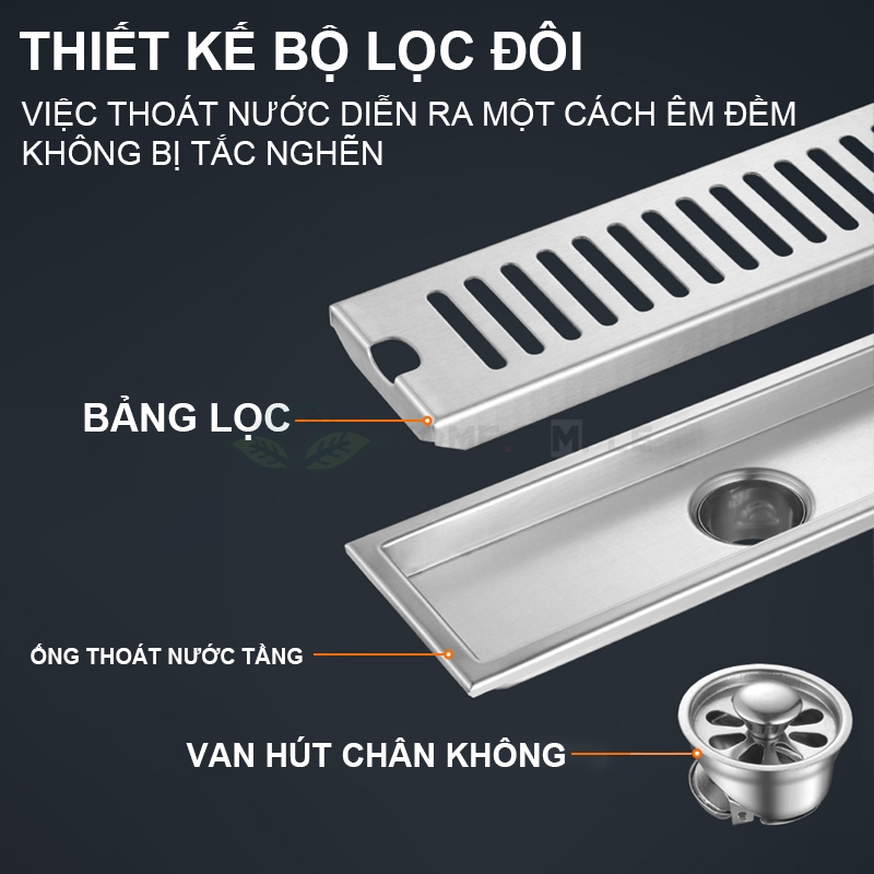 Ga thoát sàn, Inox 304，Ga thoát sàn ngăn mùi，Phễu thoát sàn cao cấp，20,  40, 60cm