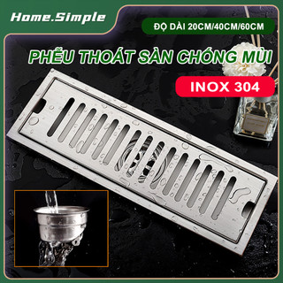 Ga thoát sàn, inox 304，ga thoát sàn ngăn mùi，phễu thoát sàn cao cấp，20, 40, 60cm