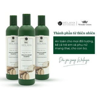 Dầu gội gừng trắng ngăn rụng và kích mọc tóc Weilaiya Ginger Shampoo 400ml