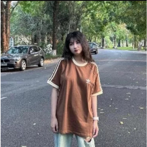 Áo phông thể thao nam nữ tay lỡ form rộng nam nữ logo thêu ,chất vải cotton.