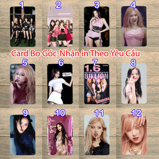 Ảnh thẻ card ảnh bo góc Black Pink Jennie Lisa Lisoo Rose MA21393