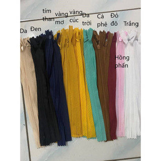 Dây khóa giọt lệ 25cm đủ màu (khóa giọt nước)