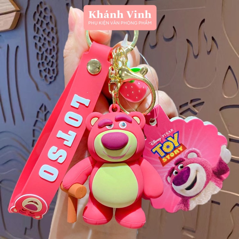 Móc Khoá Cao Cấp Hình Chú Gấu Lotso Mẫu Mới GLS02 | Móc Khoá Cỡ Lớn