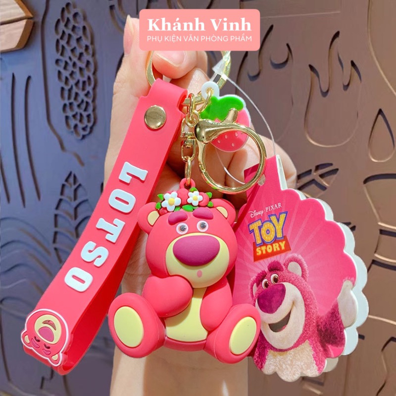 Móc Khoá Cao Cấp Hình Chú Gấu Lotso Mẫu Mới GLS02 | Móc Khoá Cỡ Lớn