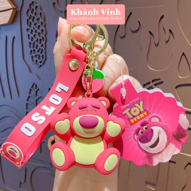 Móc Khoá Cao Cấp Hình Chú Gấu Lotso Mẫu Mới GLS02 | Móc Khoá Cỡ Lớn