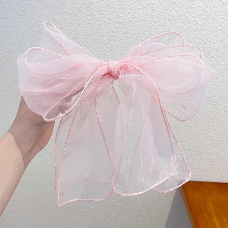 Kẹp nơ voan to bản cho mẹ