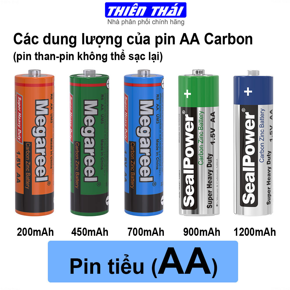 Hộp 60 viên pin Megareel AA, AAA ,pin carbon,pin than,pin Megareel,Pin SealPower,Pin Tiểu,Pin Đũa,1.5V