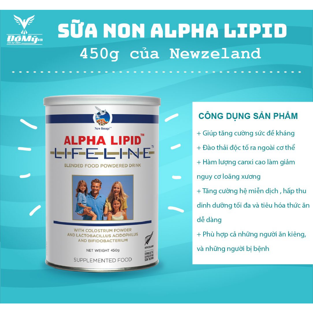 Sữa non Alpha Lipid Lifeline 450g