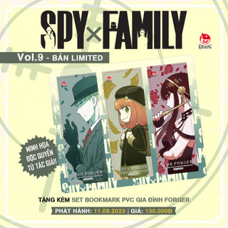 Spy x Family 9 - thường, limited - quà tặng kèm poster độc quyền